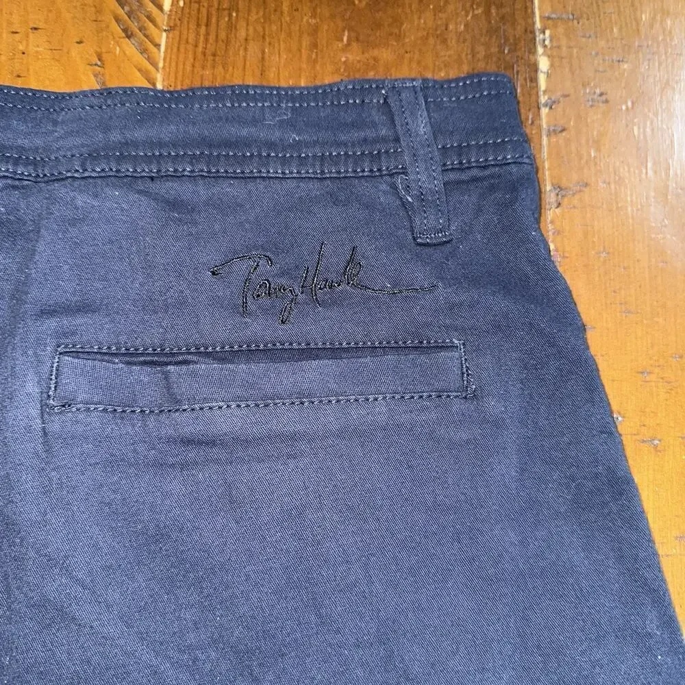 Tony Hawk Men's Navy Twill Street Shorts Pockets Skater Size 34 8